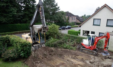 TERRASSEMENT POUR AGRANDISSEMENT D'UNE MAISON